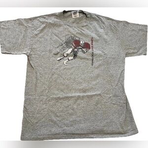 Vintage Florida State Seminoles T-Shirt Mens L  Gray FSU Football Short Sleeve